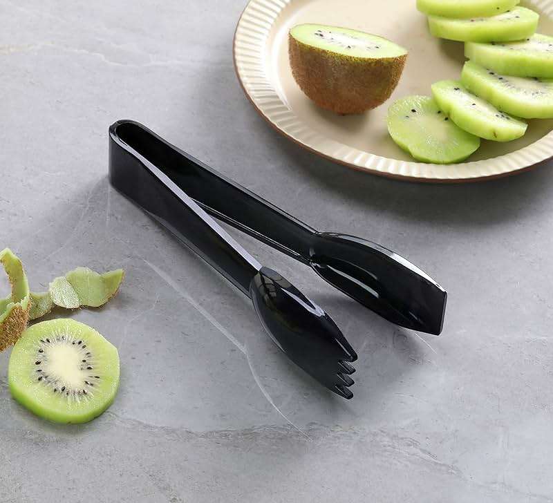 New Star Foodservice 42290 Utility Tong, High Heat Plastic, Straight Edge, 6 Inch, Set of 12, Black - Image 6