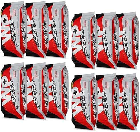 WIPESPLUS No-Rinse Food Contact Wipes, Multi-Surface Wipe, Unscented for Home and Business, 960 Count, (12 Packs of 80) - Image 2