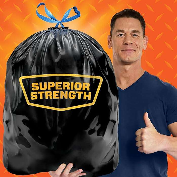 Hefty Strong Extra Large Trash Bags, Black, 33 Gallon, 48 Count - Image 3