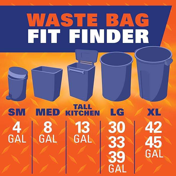 Hefty Strong Extra Large Trash Bags, Black, 33 Gallon, 48 Count - Image 7