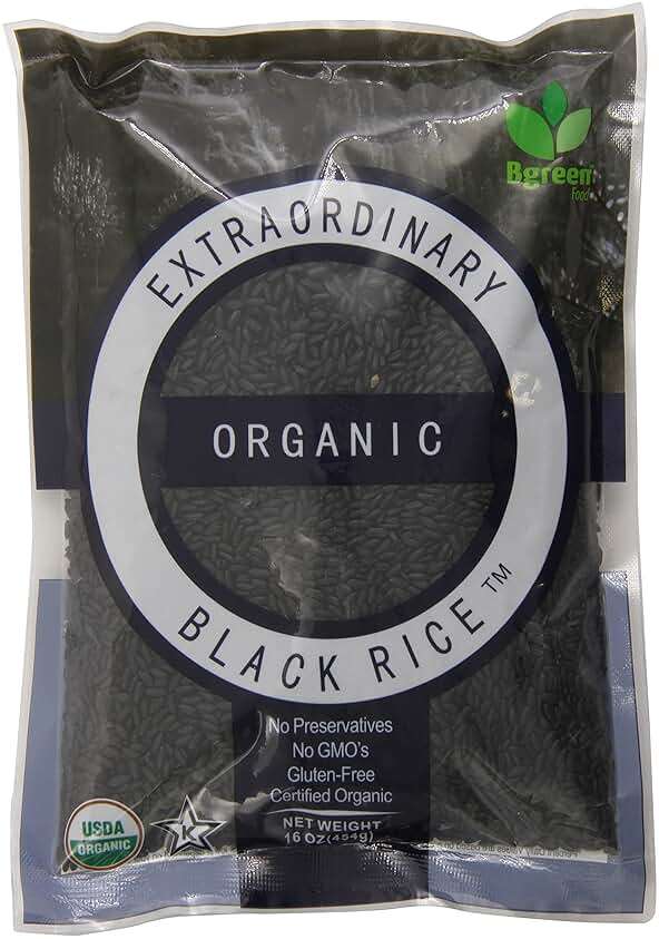 Bgreen Organic Black Rice, 16 Ounce - Image 1