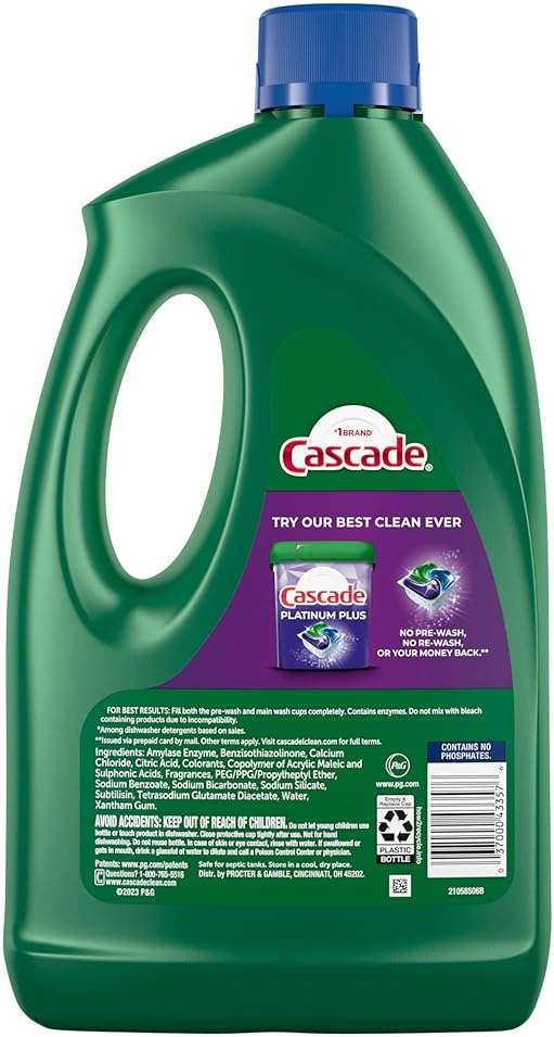 Cascade Complete Dishwasher Detergent Liquid Gel, Dish Detergent, Dishwasher Soap, Citrus, 75oz - Image 9