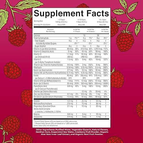 MARYRUTH'S Liquid Morning Multivitamin for Women, Men & Kids | Vitamin A C D E B6 B12 Biotin Zinc | Beauty | Vegan | Non-GMO | Gluten Free | 32 Servings - Image 2