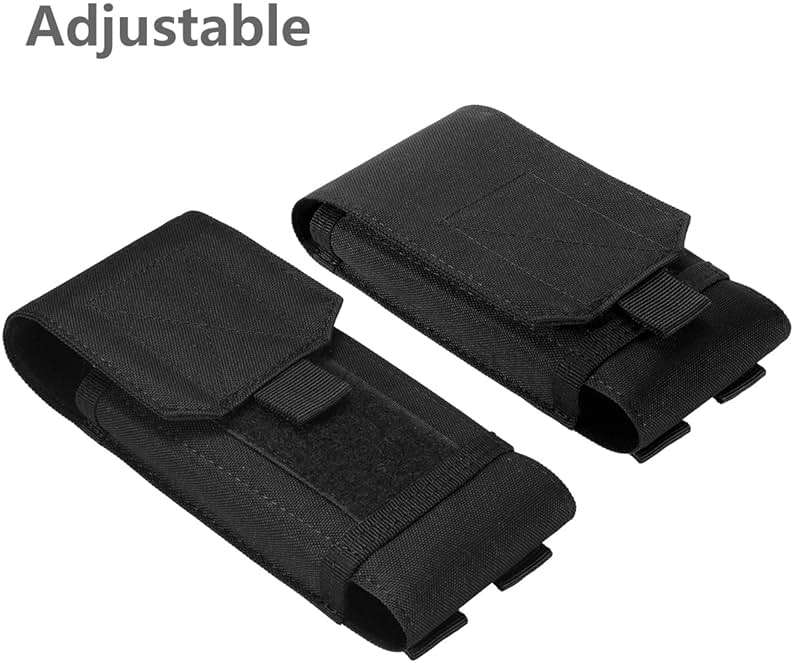 Urvoix Black Army Camo Molle Bag for Mobile Phone, Belt Pouch Holster Cover Case for iPhone 17 Pro Max/iPhone 16 Pro Max/iPhone 15 Pro Max/iPhone 14 13 12 Pro Max/iPhone 16 15 14 Plus - Image 4