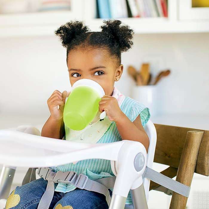 Munchkin Miracle 360 Sippy Cup for 6 Month Old, Spill Proof Baby and Toddler Cups with Transition Handles, 7 Ounce, 2 Pack, Blue/Green - Image 2