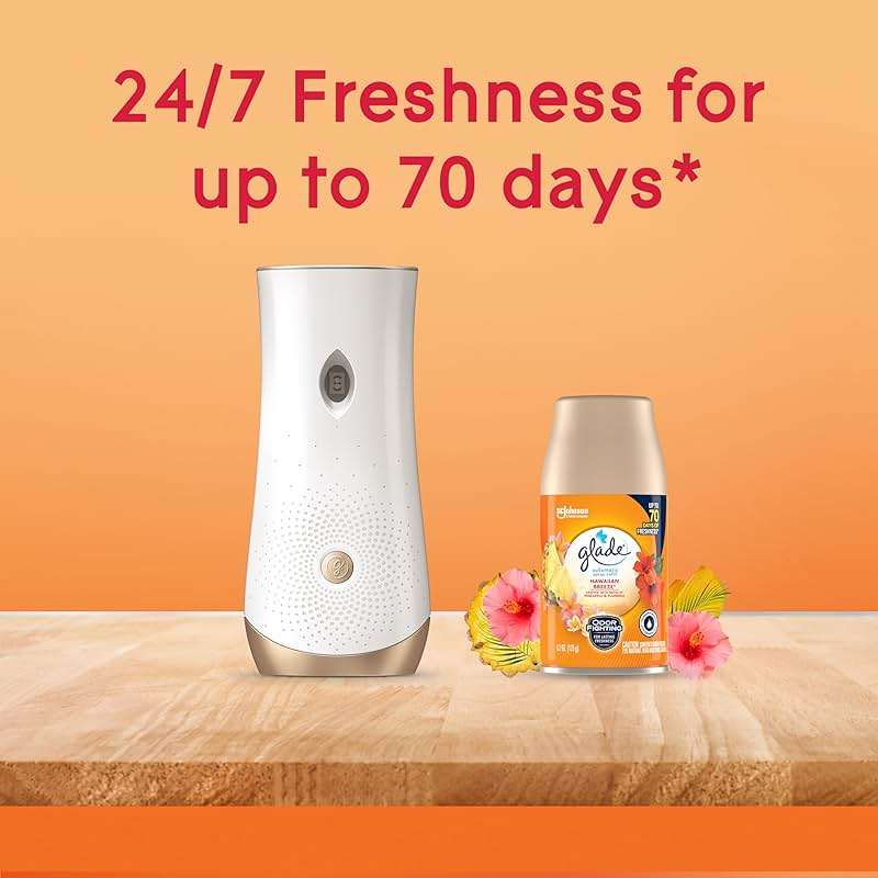 Glade Automatic Spray Refill, Air Freshener for Home and Bathroom, Hawaiian Breeze, 6.2 Oz, 2 Count - Image 6