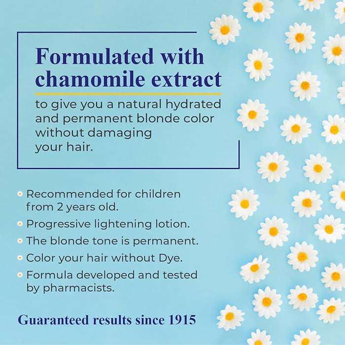 Camomila Intea Hair Lightener For Kids– Premium Sun Lightening Spray for Hair – Chamomile Hair Lightener Spray for Naturally Lighten Hair – No Bleach/Ammonia – Child-Friendly Formula - 3.4 Oz - Image 2
