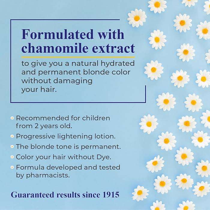 Camomila Intea Hair Lightener For Kids– Premium Sun Lightening Spray for Hair – Chamomile Hair Lightener Spray for Naturally Lighten Hair – No Bleach/Ammonia – Child-Friendly Formula - 3.4 Oz - Image 4