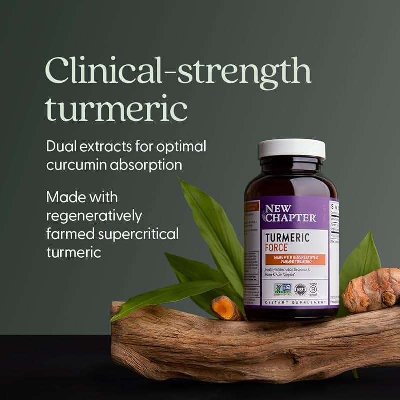 New Chapter Turmeric Supplement, One Daily, Heart, Brain & Healthy Inflammation Support, Supercritical Turmeric Curcumin Means No Black Pepper Needed, Non-GMO, Gluten Free – 120 Count (4 Month Supply) - Image 4