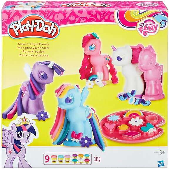 Play-Doh Make & Style Ponies Set, My Little Pony Toys and Figures, Kids Arts and Crafts Playset (Amazon Exclusive) - Image 3