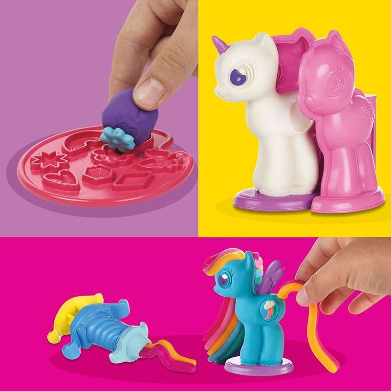 Play-Doh Make & Style Ponies Set, My Little Pony Toys and Figures, Kids Arts and Crafts Playset (Amazon Exclusive) - Image 5