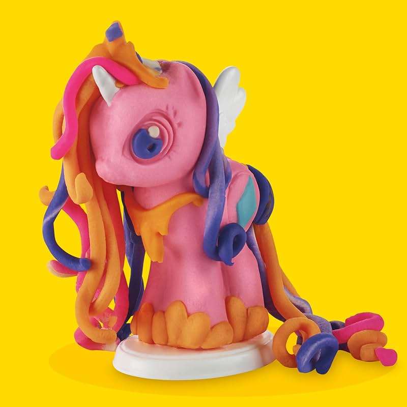 Play-Doh Make & Style Ponies Set, My Little Pony Toys and Figures, Kids Arts and Crafts Playset (Amazon Exclusive) - Image 7