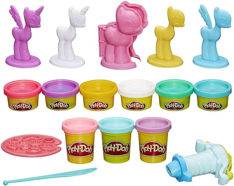 Play-Doh Make & Style Ponies Set, My Little Pony Toys and Figures, Kids Arts and Crafts Playset (Amazon Exclusive) - Image 8