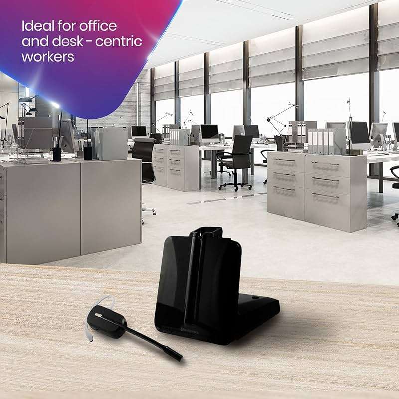 Poly Plantronics CS540 Wireless Bundle with Electronic Remote Answering (EHS) 84693 - Made for Cisco Phones: 6945, 7821, 7841, 7861, 7942G, 7945G, 7962G, 7965G, 7975G, 8841, 8851, 8861 - Image 2
