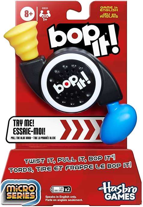 Hasbro Gaming Bop It! Micro Series Electronic Game for 1 or More Players, Classic Bop It! Gameplay in a Compact Size, Fun Party Game for Kids Ages 8+ - Image 3
