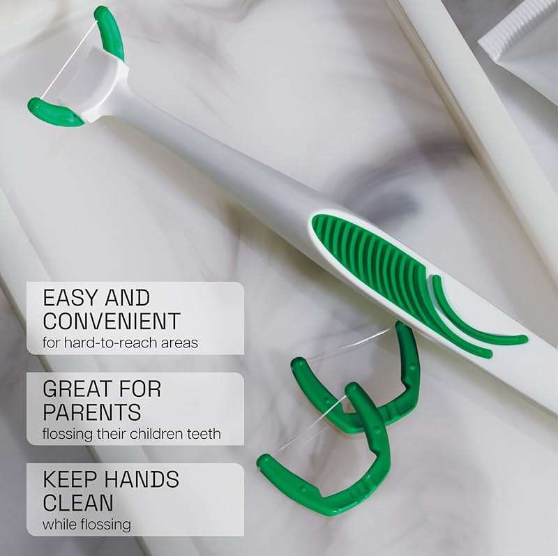 REACH Ultraclean Access Flosser Refill Heads, Mint, Plaque Remover for Teeth, Shred Resistant, for Hard to Reach Areas, Oral Care, PFAS Free, for Adults & Kids, 1 Pack, 28 Count - Image 6