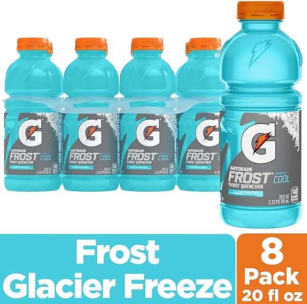 Gatorade Thirst Quencher, Glacier Freeze, 20 Fl Oz (Pack of 8) - Image 3