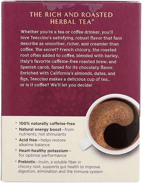 TEECCINO Vanilla Nut Herbal Tea, 10 CT - Image 3