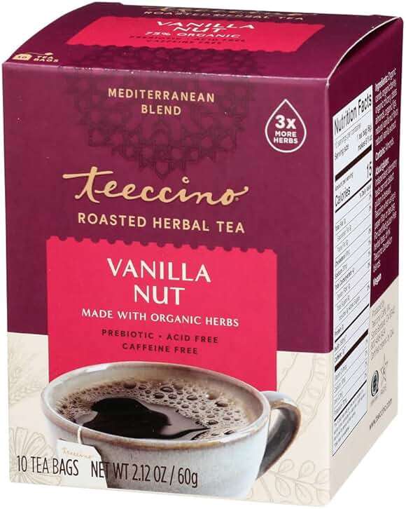 TEECCINO Vanilla Nut Herbal Tea, 10 CT - Image 4