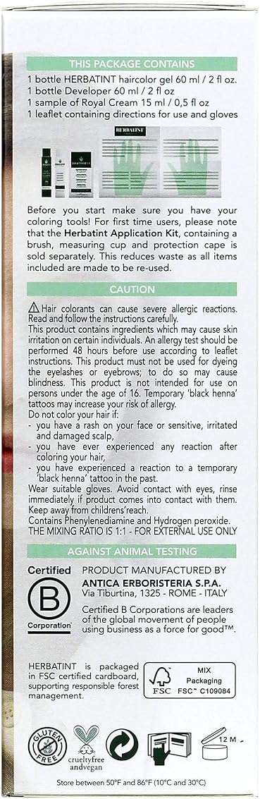 Herbatint 8N Light Blonde Permanent Herbal Hair Color Gel 4.5 fl. oz. (a) - Image 2