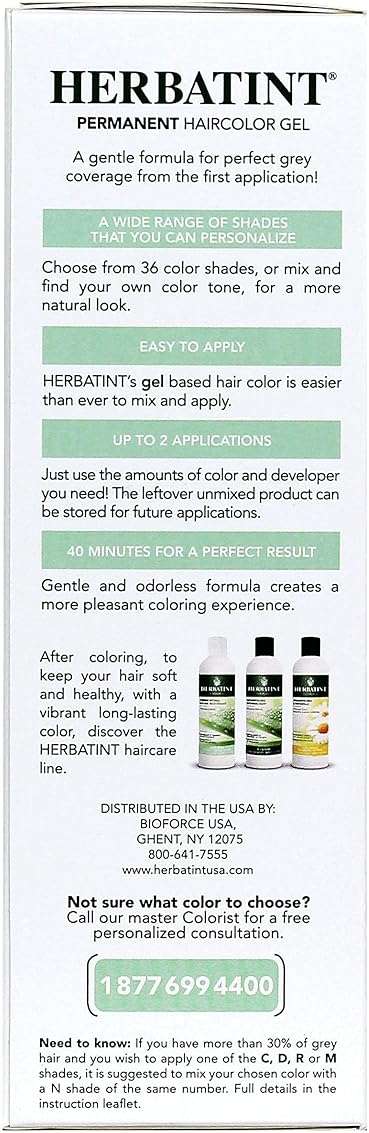 Herbatint 8N Light Blonde Permanent Herbal Hair Color Gel 4.5 fl. oz. (a) - Image 6
