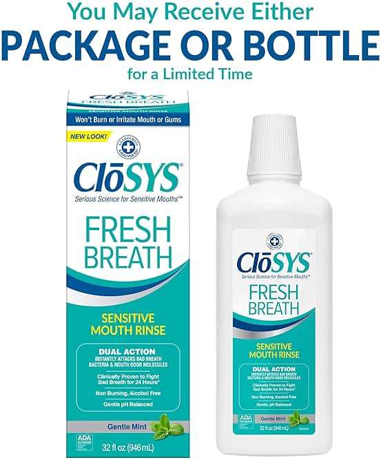CloSYS Mouthwash, 32 Ounce, Fresh Breath Mouthwash, Gentle Mint, Alcohol Free, Dye Free, pH Balanced Mouth Wash, Helps Soothe Entire Mouth, Fights Bad Breath - Image 2