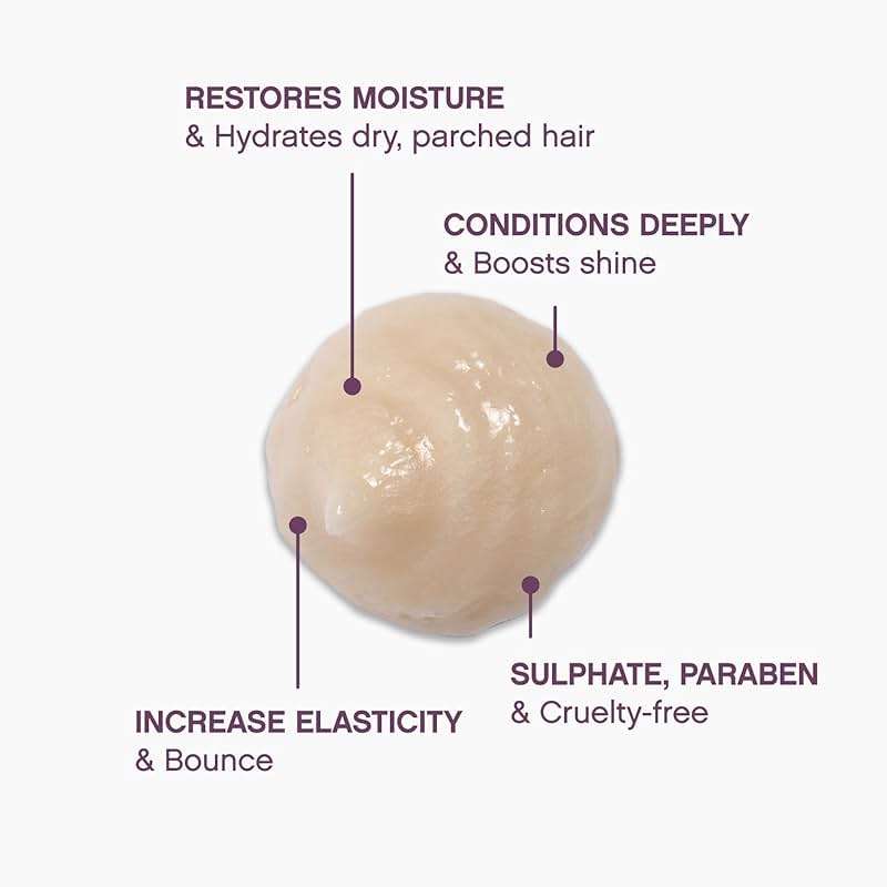 KEVIN.MURPHY HYDRATE-ME.MASQUE - Hair Masque for Damaged Hair - For Normal to Dry Hair - Hair Repair Formula - With Baobab Seed Oil & Rose Hip - Sulphate Free Hair Care - 200 mL / 6.7 fl oz - Image 4