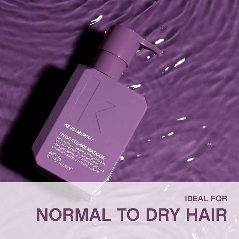 KEVIN.MURPHY HYDRATE-ME.MASQUE - Hair Masque for Damaged Hair - For Normal to Dry Hair - Hair Repair Formula - With Baobab Seed Oil & Rose Hip - Sulphate Free Hair Care - 200 mL / 6.7 fl oz - Image 5