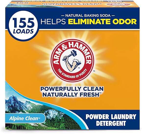 ARM & HAMMER Powder Laundry Detergent, Alpine Clean, 9.56 lb, 155 Loads - Image 1