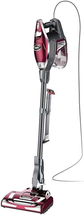 Shark Rocket Pet Plus | Corded Stick Vacuum Cleaner for Carpet, Rugs & Hard Floors | Lightweight Hand Vacuum for Pet Hair | LED Headlights | XL Dust Cup | 2 Attachments | Bordeaux/Silver | HV322 - Image 1