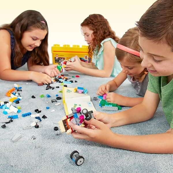 LEGO Classic Medium Creative Brick Box 10696 Building Toy Set - Featuring Storage, Includes Train, Car, and a Tiger Figure, and Playset for Kids, Boys, and Girls Ages 4-99 - Image 2