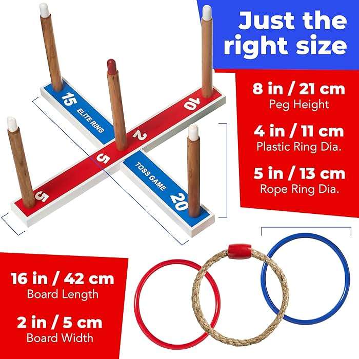 Elite Sportz Ring Toss Games for Kids - Outdoor Yard Game for Adults & Family - Backyard Toys, Outdoor Game, Backyard Games, Lawn Games for Kids Ages 4-8 - Image 2