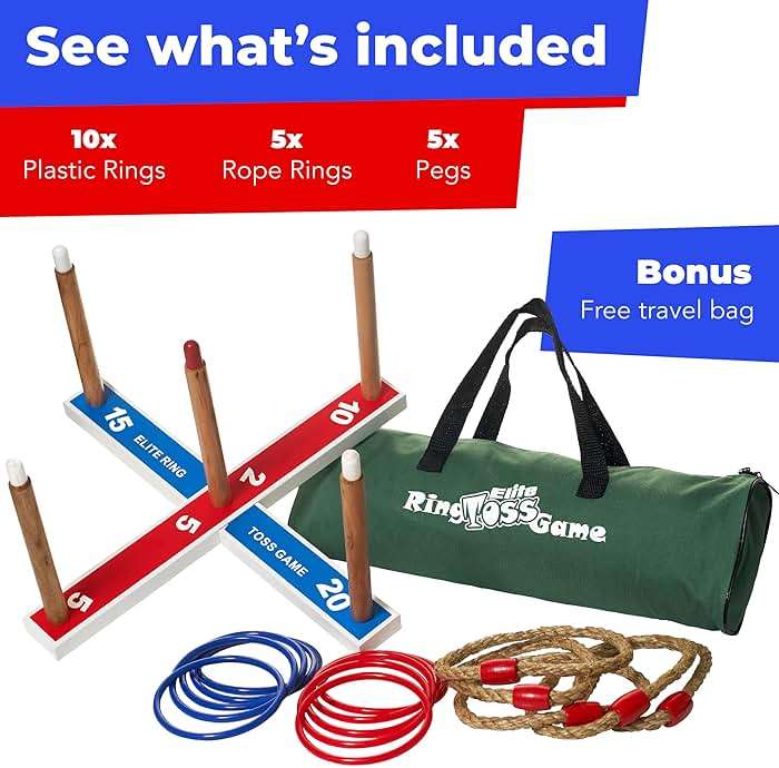 Elite Sportz Ring Toss Games for Kids - Outdoor Yard Game for Adults & Family - Backyard Toys, Outdoor Game, Backyard Games, Lawn Games for Kids Ages 4-8 - Image 4