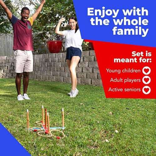 Elite Sportz Ring Toss Games for Kids - Outdoor Yard Game for Adults & Family - Backyard Toys, Outdoor Game, Backyard Games, Lawn Games for Kids Ages 4-8 - Image 8