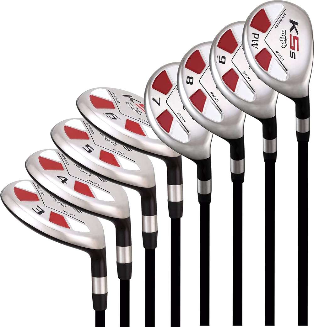Majek Senior Mens Golf All Hybrid Complete Full Set which Includes #3 4 5 6 7 8 9 PW Senior Flex with Midsize K5s Design High Traction Tech Grips Right Handed Clubs - Image 7