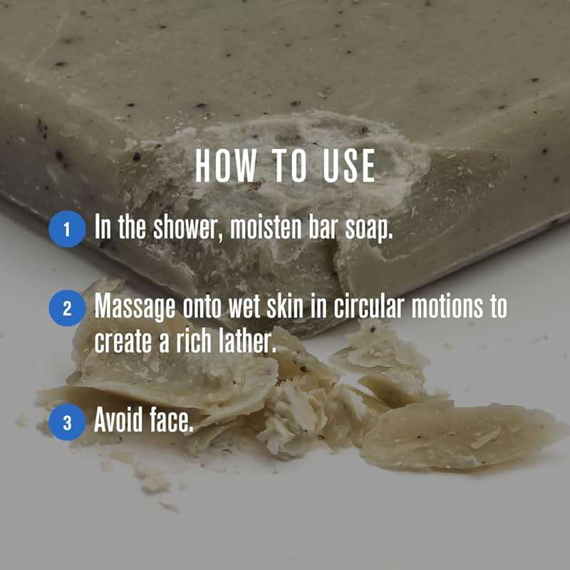 Baxter of California Men’s Exfoliating Body Bar Soap, Deep Cleansing & Moisturizing Formula with Cedarwood & Oak Moss, Buffs Away Dry Skin for All Skin Types, Paraben-Free, 7 Ounce - Image 3