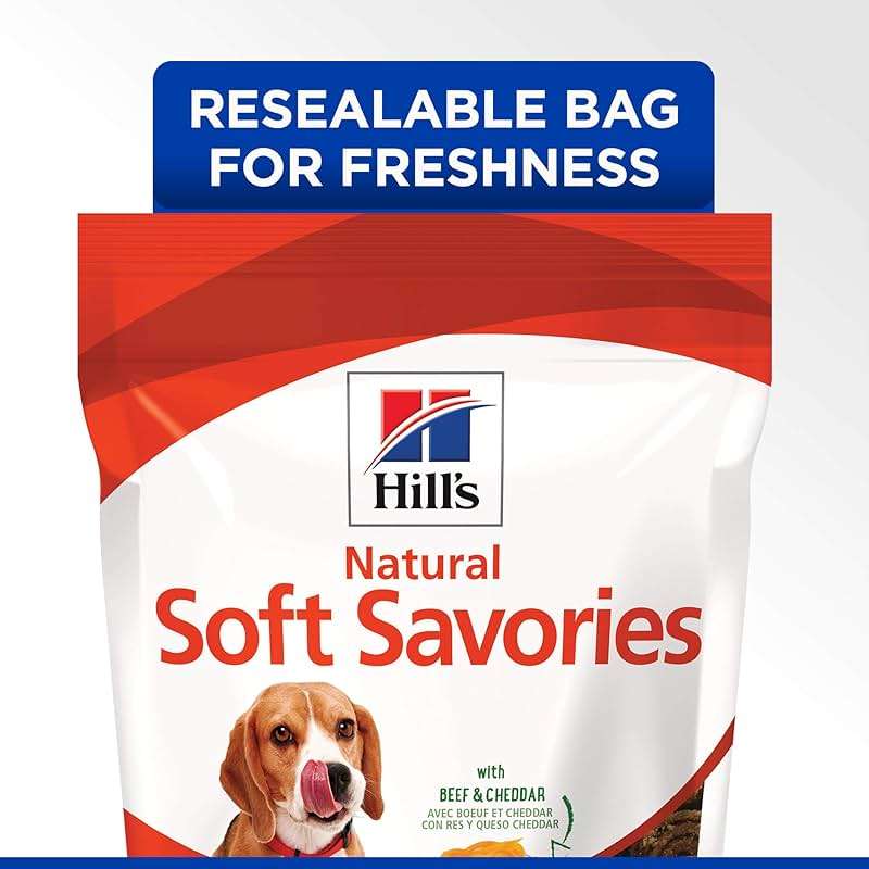 Hill's Natural Soft Savories Dog Treats, Beef & Cheddar, 8 oz. Bag - Image 6