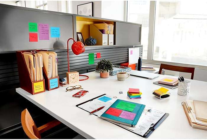 Post-it Super Sticky Notes, 3x3 in, 15 Pads, 2X The Sticking Power, Summer Joy Collection, Assorted Colors (654-15SSJOY) - Image 10
