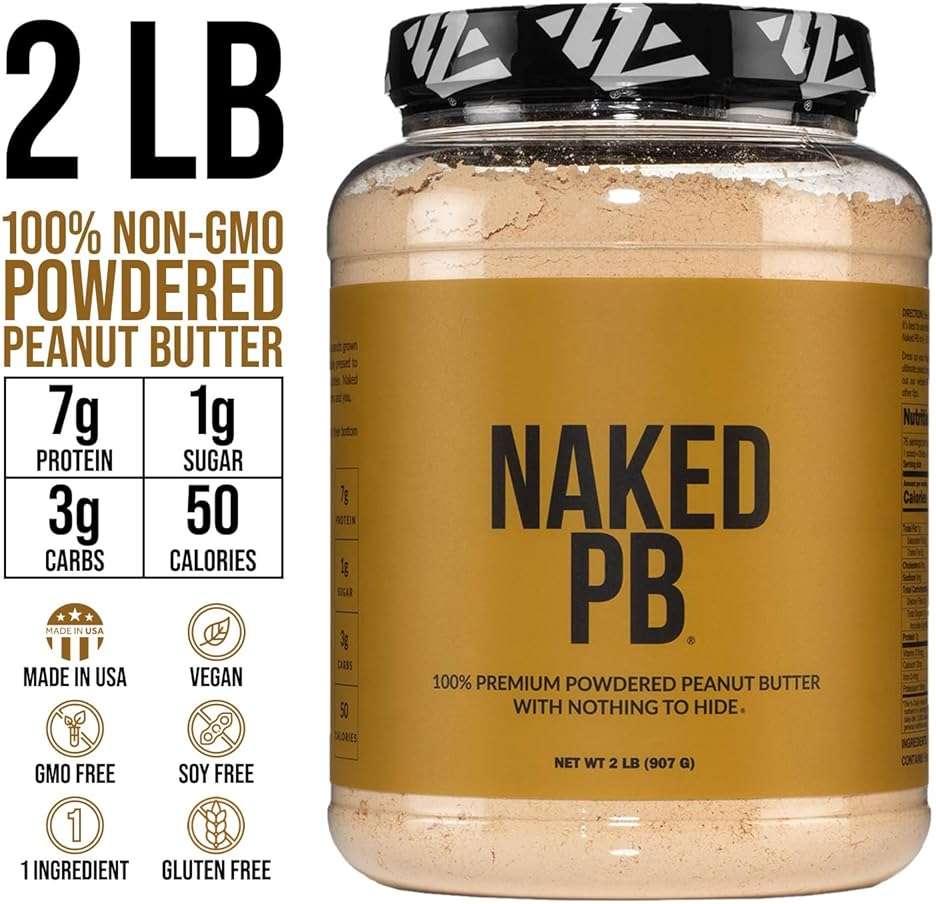 2 LB Powdered Peanut Butter from US Farms – Bulk, Only 1 Ingredient - Roasted Peanuts, Vegan, No Additives, Preservative Free, No Salt, No Sugar - 76 Servings - NAKED PB - Image 5