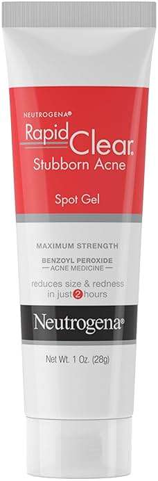 Neutrogena Rapid Clear Stubborn Acne Spot Treatment Gel, Maximum Strength 10% Benzoyl Peroxide Treatment Medication for Acne Prone Skin, Pimple Cream Reduces Size & Redness, 1 oz - Image 2