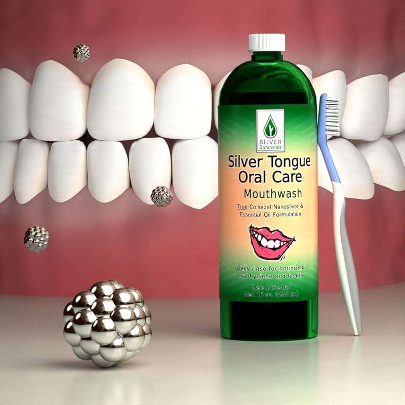 Silver Tongue Oral Care - All Natural Colloidal Silver Mouthwash, 32 fl oz - Image 5