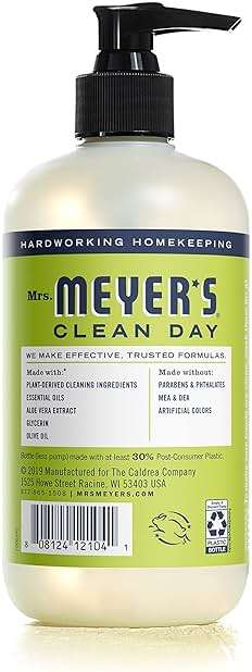 MRS. MEYER'S CLEAN DAY Hand Soap, Lemon Verbena Scent, 12.5 Fl Oz Bottle - 3 Pack - Image 2