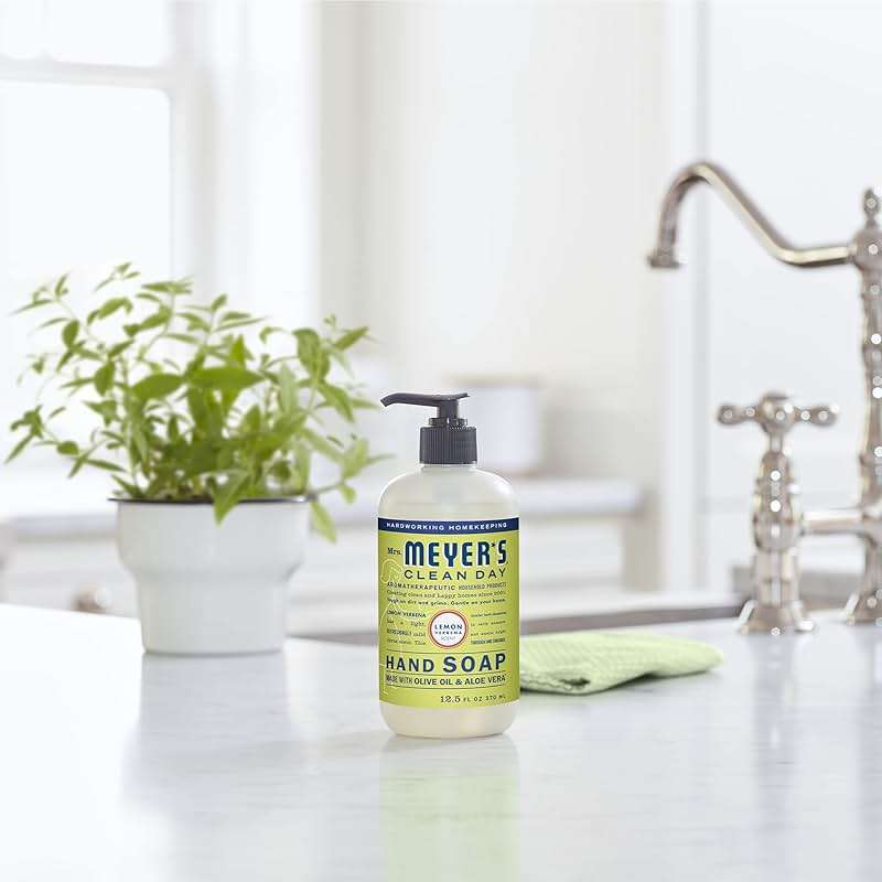 MRS. MEYER'S CLEAN DAY Hand Soap, Lemon Verbena Scent, 12.5 Fl Oz Bottle - 3 Pack - Image 8