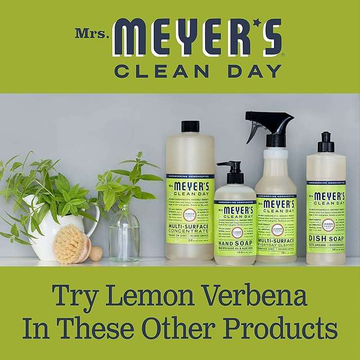 MRS. MEYER'S CLEAN DAY Hand Soap, Lemon Verbena Scent, 12.5 Fl Oz Bottle - 3 Pack - Image 9