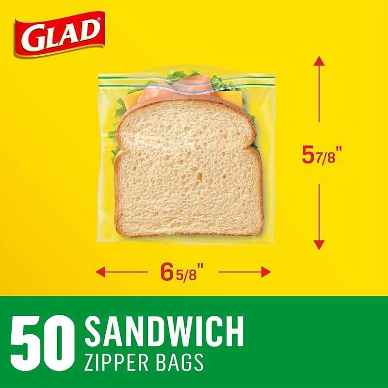 Glad Sandwich Zipper Bags CLO 57263 - Image 2