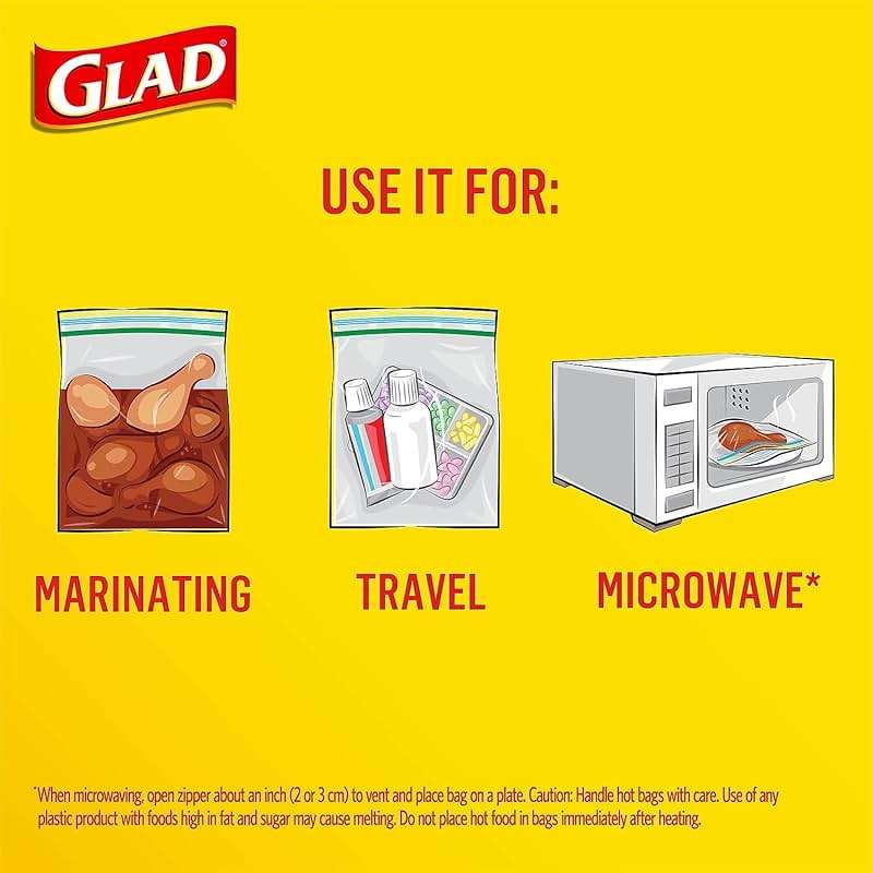 Glad Sandwich Zipper Bags CLO 57263 - Image 5