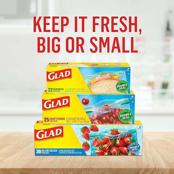 Glad Sandwich Zipper Bags CLO 57263 - Image 6