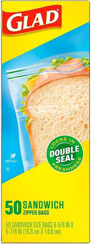 Glad Sandwich Zipper Bags CLO 57263 - Image 7