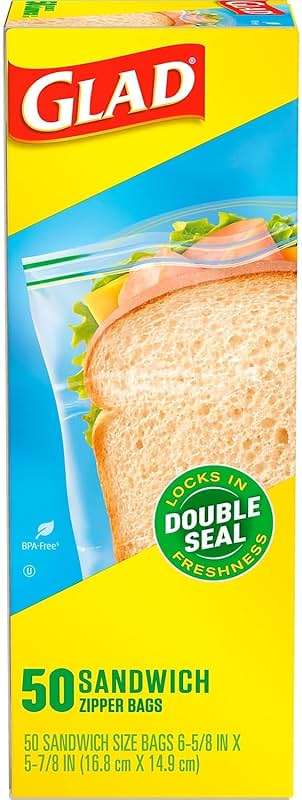 Glad Sandwich Zipper Bags CLO 57263 - Image 8