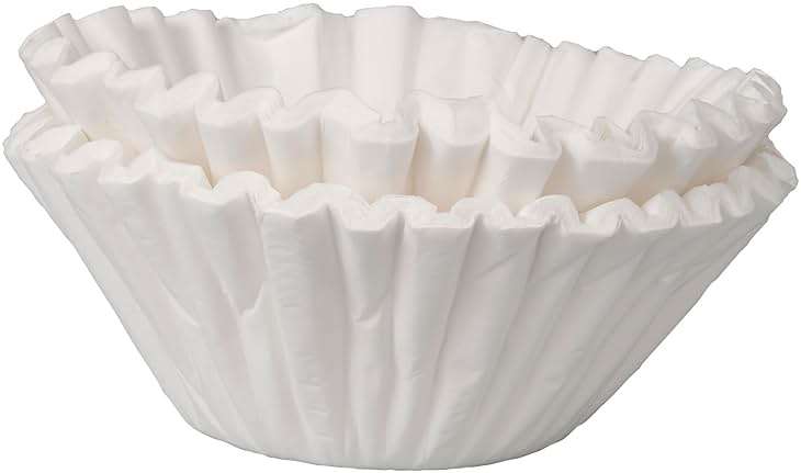 BUNN Commercial Tea & Paper Coffee Filters, 20138.1000 White, 1.5 Gallon, 500 count - Image 1